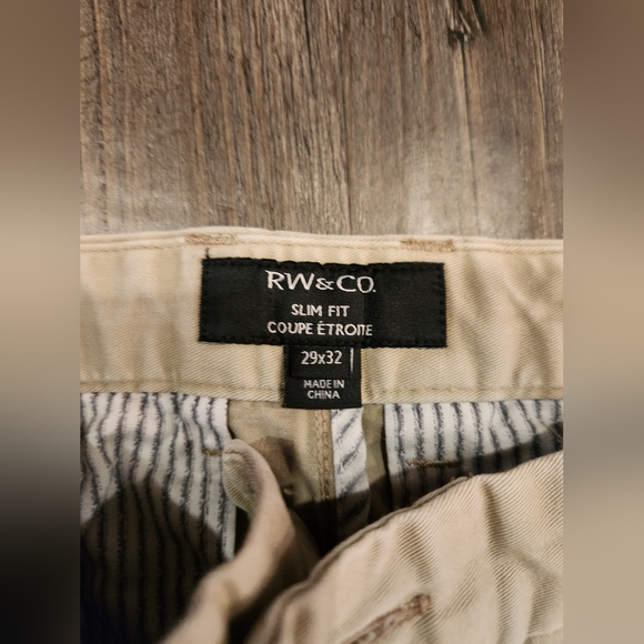 Rw& Co Tan Chinos - Picture 3 of 3